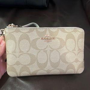 2 zipper wristlet Coach wallet